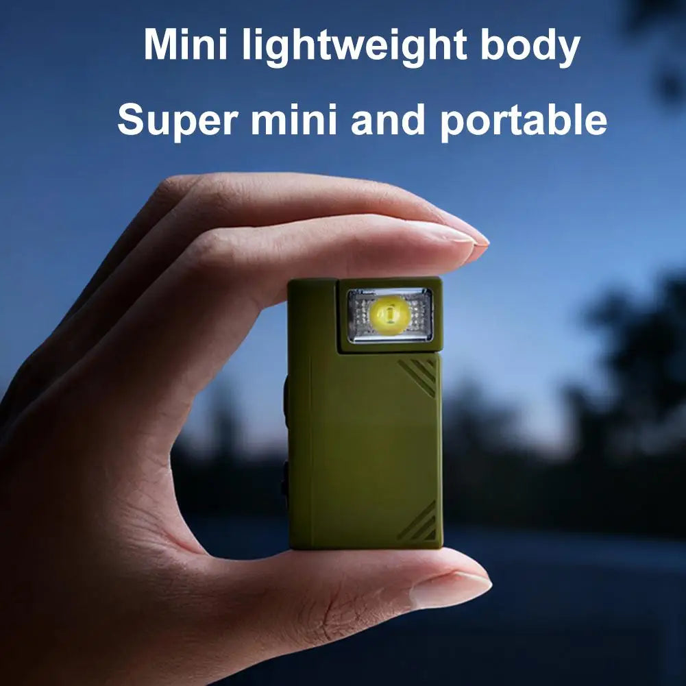 Mini Keychain Flashlight – USB-C Rechargeable, 160 Lumen Work Light