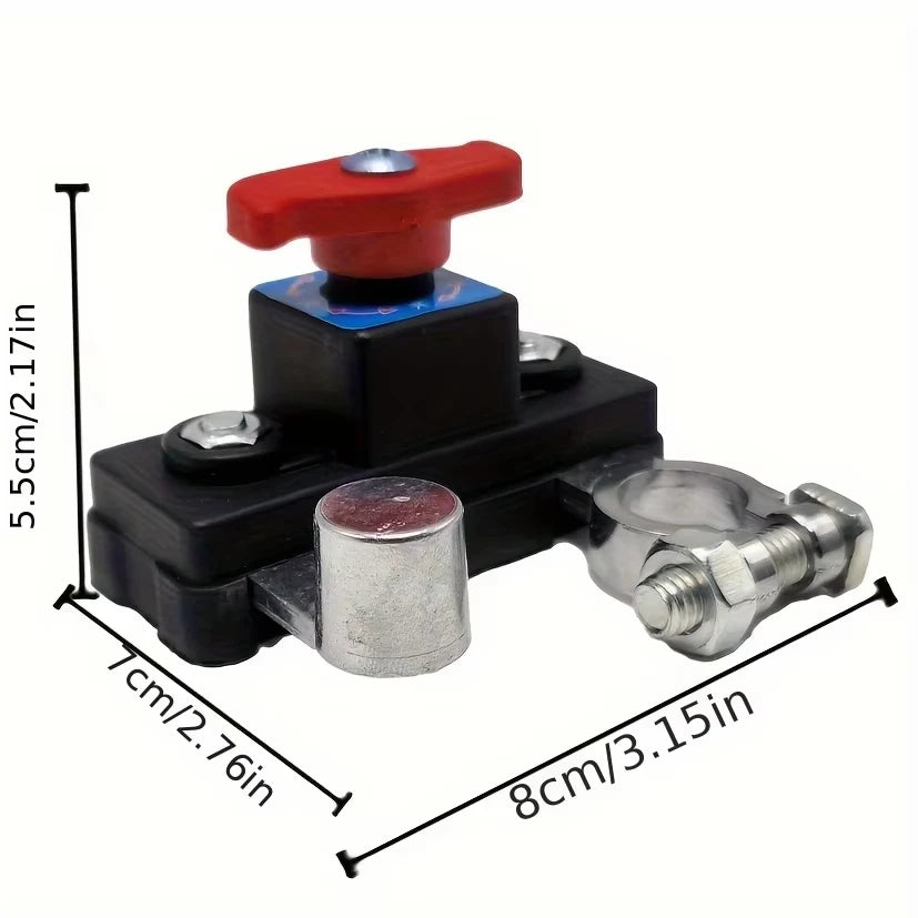 Car Battery Cut Off Switch Disconnect Automatic Circuit Breaker Anti-Power Off Leakage Protector Universal Auto Parts 12V/24V ﻿ Peaceful Pleasures Health and Wellness