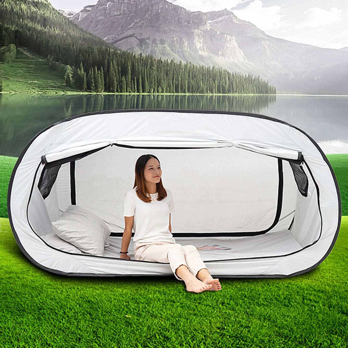 Outdoor Folding Privacy Pop Bed Tent Camping Fully Enclosed Shading