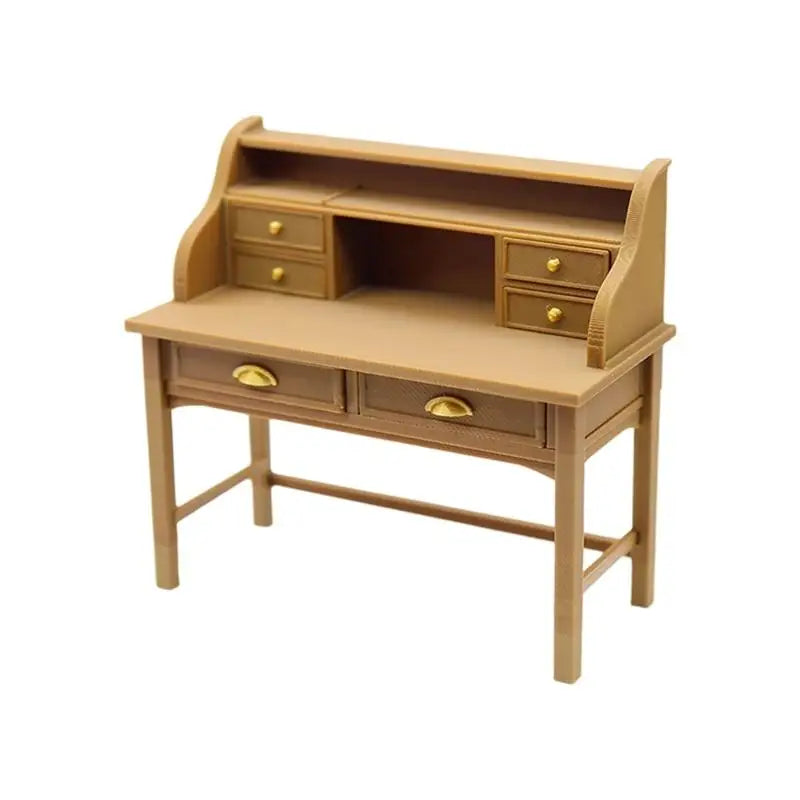 1/12 Scale Miniature Desk | Dollhouse Furniture for Display