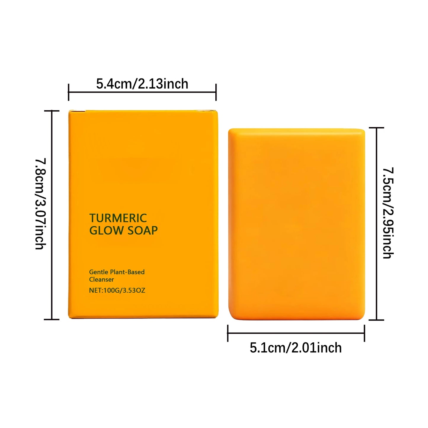 Turmeric Kojic Acid Glow Soap – Brightening & Dark Spot Bar