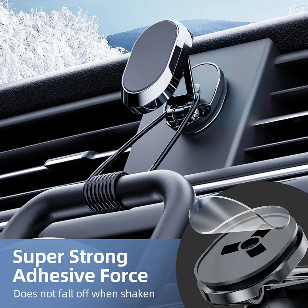 1080° Magnetic Car Phone Holder – Dashboard & Vent Mount
