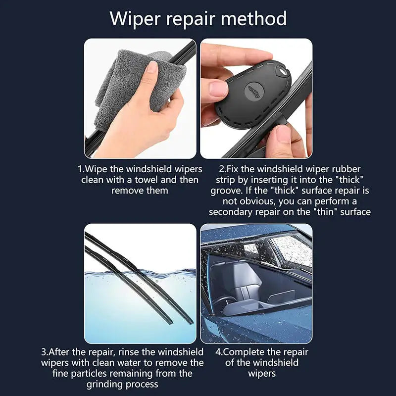 Universal Windshield Wiper Blade Trimmer Restore Tool Wiper Refinishers Car Windscreen Wiper Repair Gadgets Wiperblade Cutter Peaceful Pleasures Health and Wellness