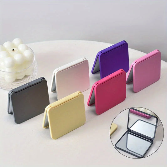 Double-Sided Square Compact Pocket Makeup Mirror | Gift for Women Compact Makeup Mirror Peaceful Pleasures Health and Wellness