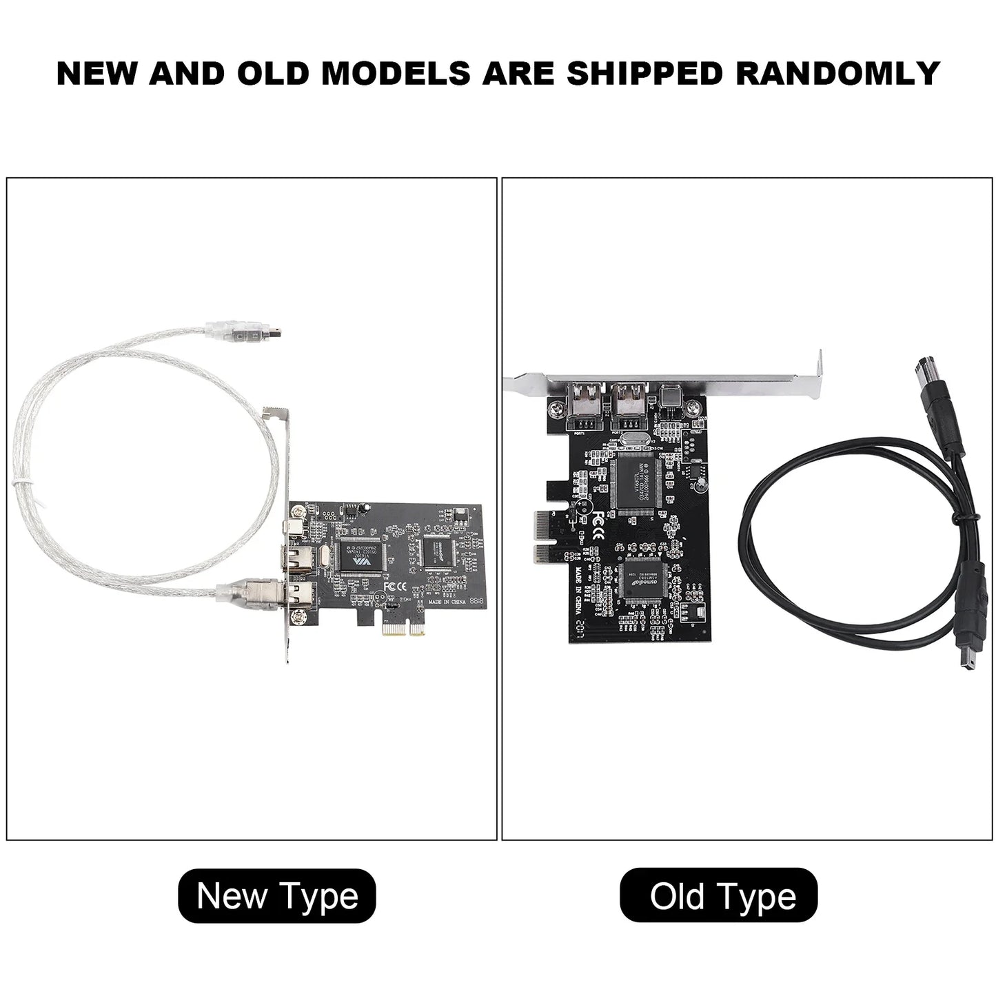 1394a Controller Card Firewire PCI-E PCI Express IEEE 1394 Cable