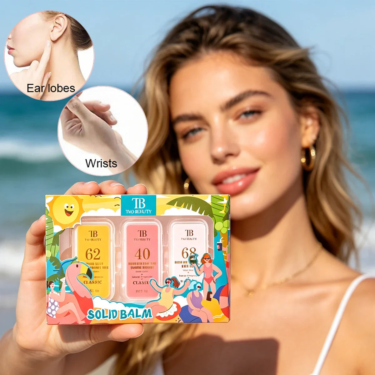 3-Pack Solid Perfume Set – Alcohol-Free Fruity Fragrance Unisex