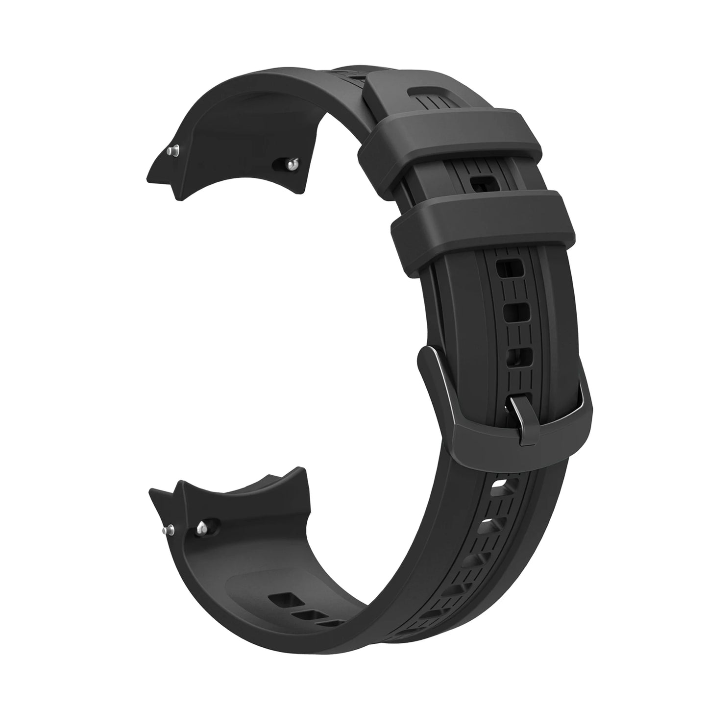 Silicone Sport Replacement Strap for Amazfit Balance Watch Peaceful Pleasures Health and Wellness Black