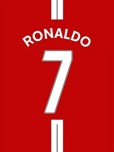 Football Legend Jersey Canvas Poster | Sports Star Wall Art