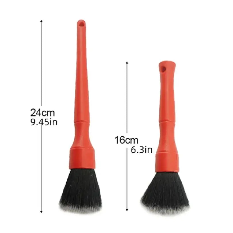 2 Pcs Car Interior Dust Sweeping Soft Brush Car Washing Tool Keyboard Gap Car Dust Brush out Trend Cleaning Brush Peaceful Pleasures Health and Wellness Red