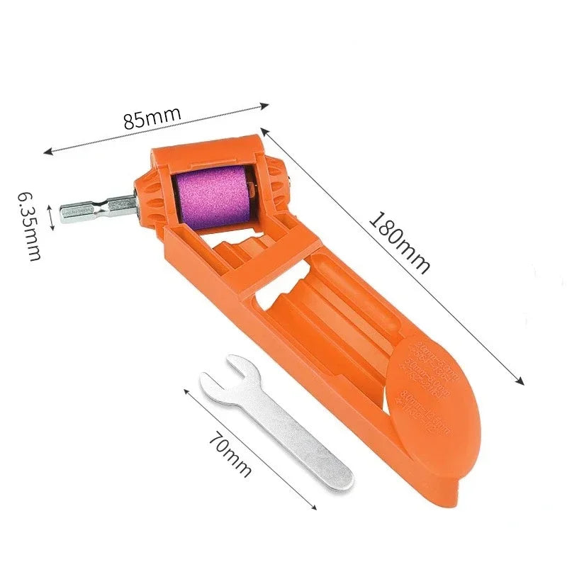 Portable Drill Bit Sharpener Corundum Grinding Wheel for Grinder Polishing Kit Tools Wheel Drill Straight Shank Bit Sharpener Peaceful Pleasures Health and Wellness