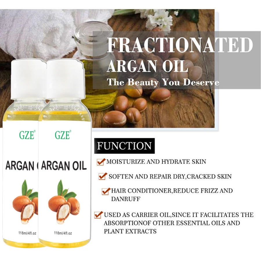 GZE Organic Moroccan Argan Oil | Cold Pressed Virgin 118ml
