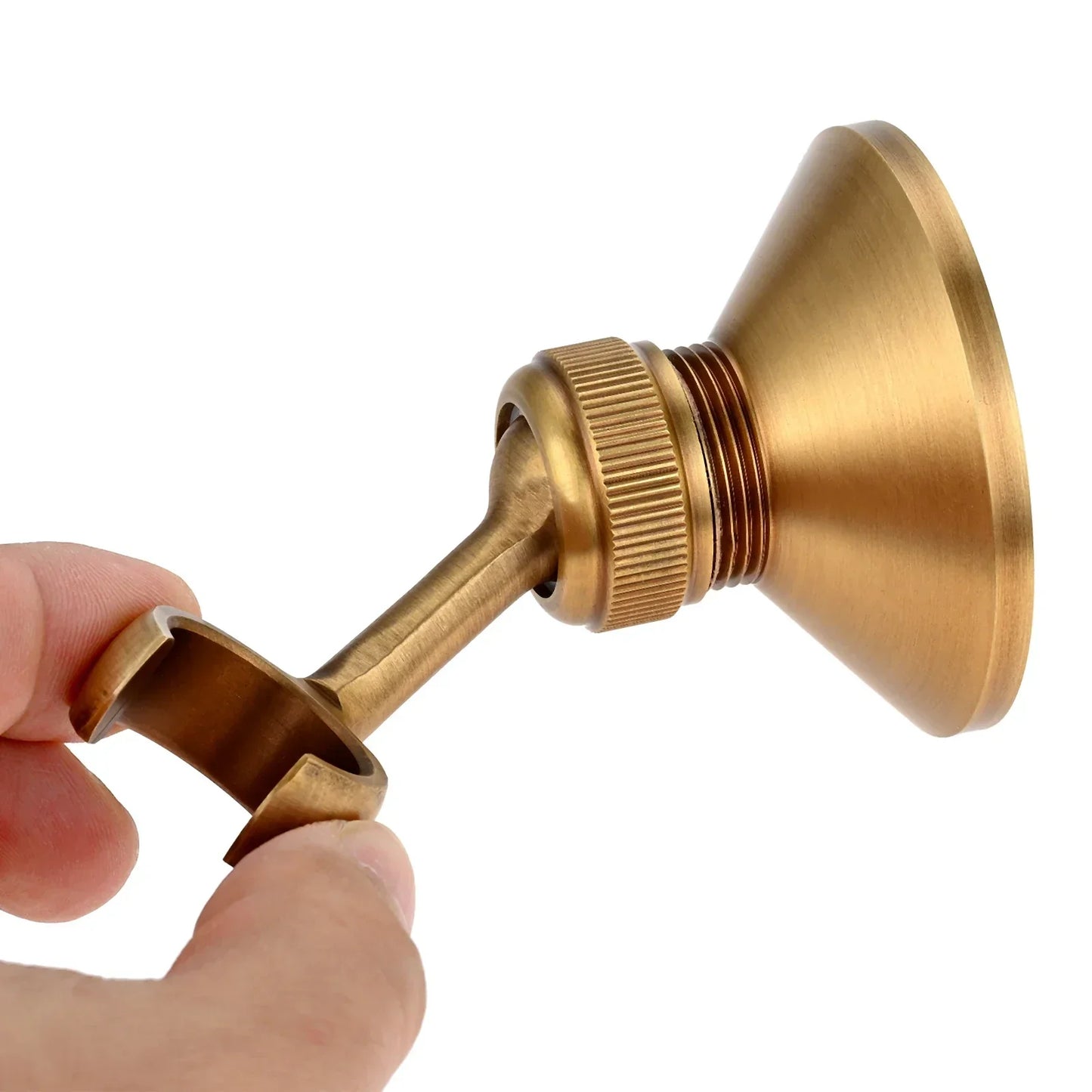 Brass Wall-Mounted Shower Head Holder | Adjustable Bracket