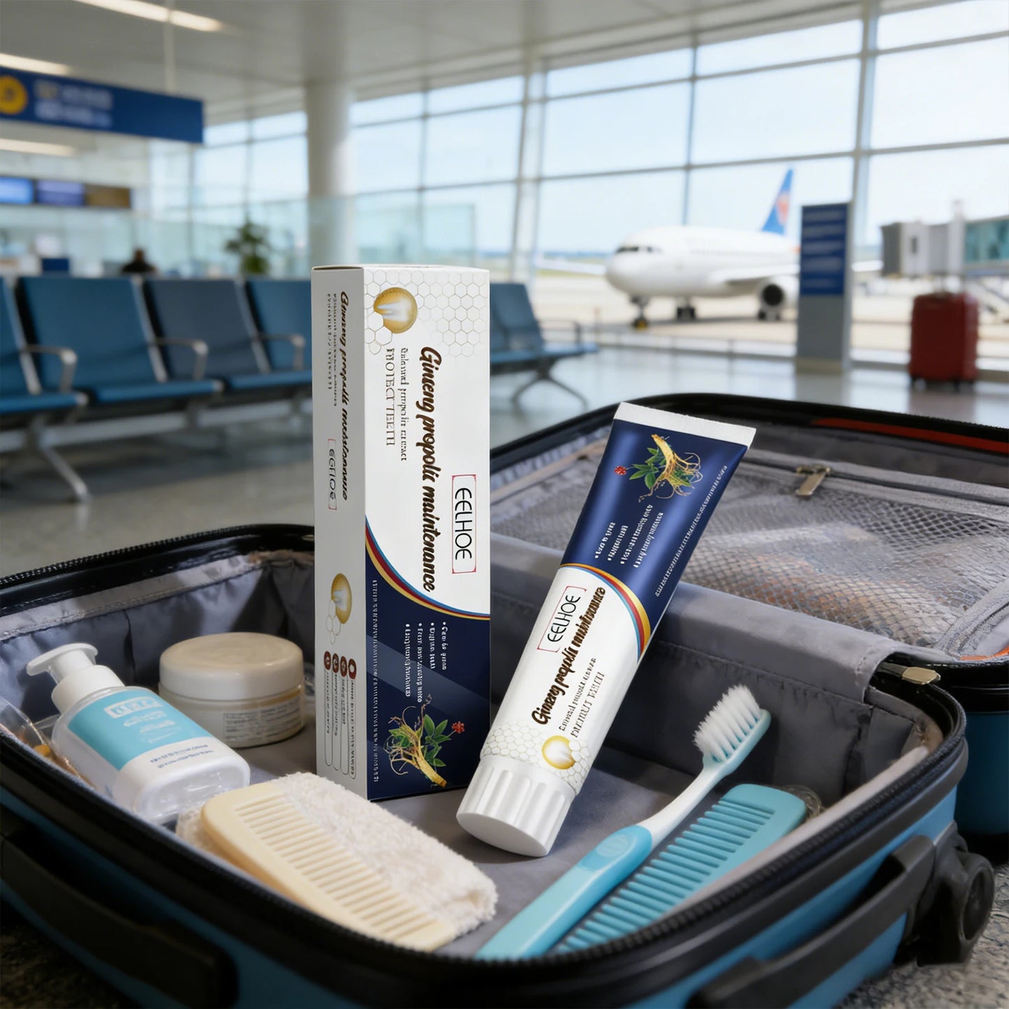 Ginseng Propolis Whitening Toothpaste Effectively Eliminating Bad Breath Remove Plaque Relieve Inflammations Gum Care Toothpaste Peaceful Pleasures Health and Wellness