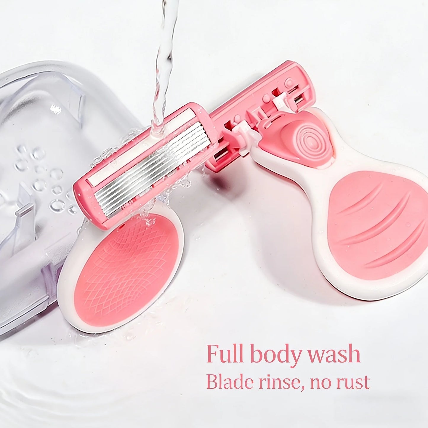 6-Blade Portable Women's Razor – Face, Leg & Bikini Shaver