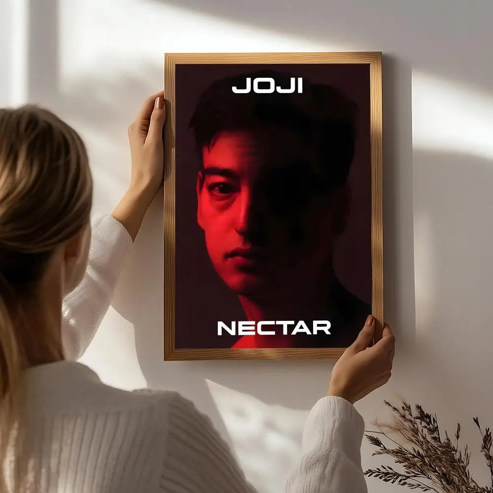 Singer J-Joji Poster HD Self Adhesive Waterproof Wall Art Ideal for Home Office Dorm Bedroom Great Gift Peaceful Pleasures Health and Wellness White3 50X70cmNoframe