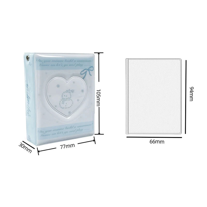 Mini Photo Card Album Book | PU Small Card Storage Binder