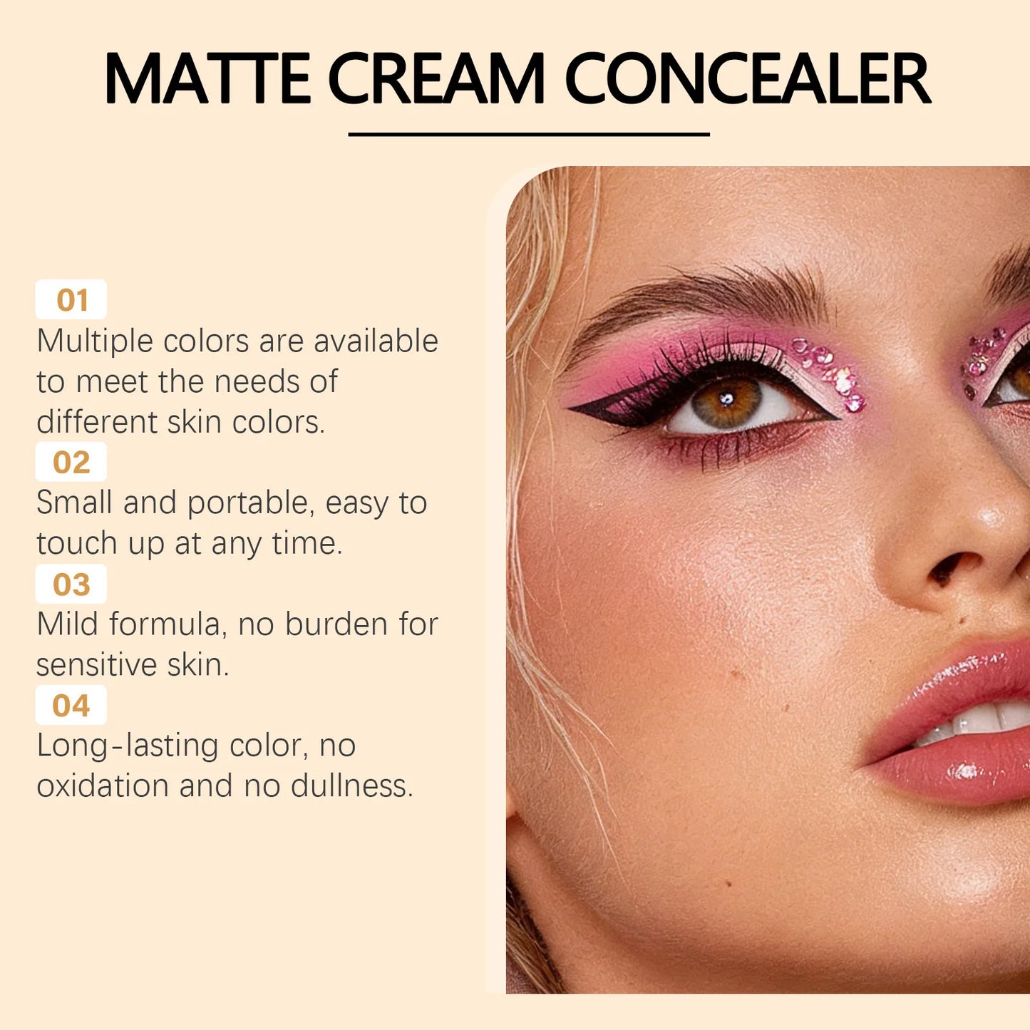 Zephoco Waterproof Soft Matte Gradient Concealer | All Skin Types