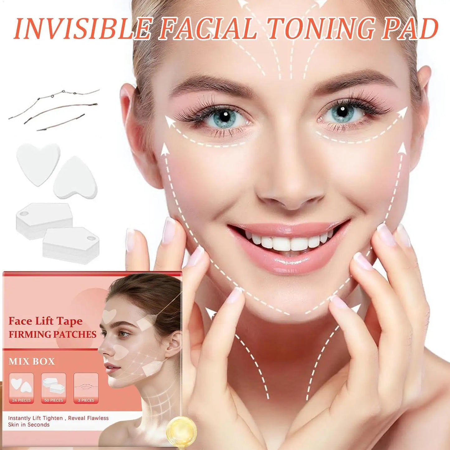 Invisible Face Lift Tape – Contour & Chin Lifting Kit