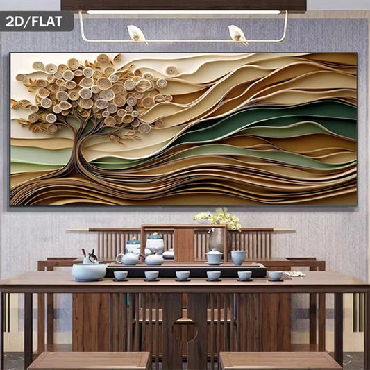 2D Flat, Frameless Canvas Artwork Abstract Art Wall Poster Printing, for Enhancing Indoor Spaces Such As Bedrooms, Living Rooms Peaceful Pleasures Health and Wellness 100x200cm No Frame ZLH10453