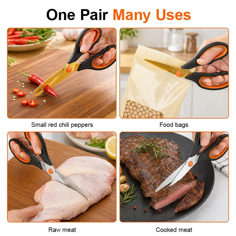 Multifunctional Kitchen Scissors | Stainless Steel Shears