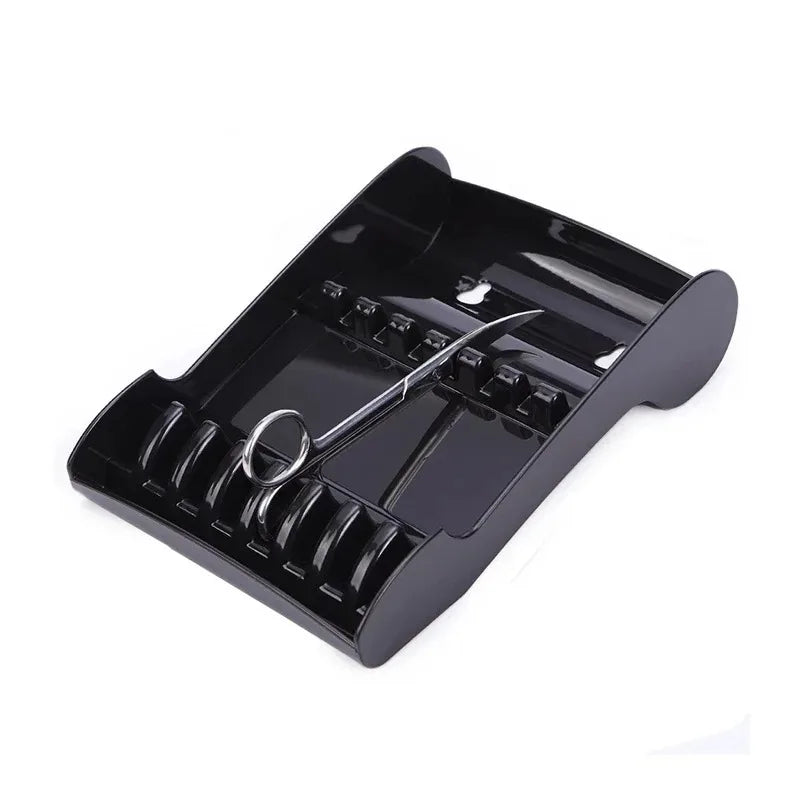 Professional Salon Holder Racks Barber Shop Shears Stand Organizer Storage Tray, Storage Tray Available for 6 Scissors Peaceful Pleasures Health and Wellness