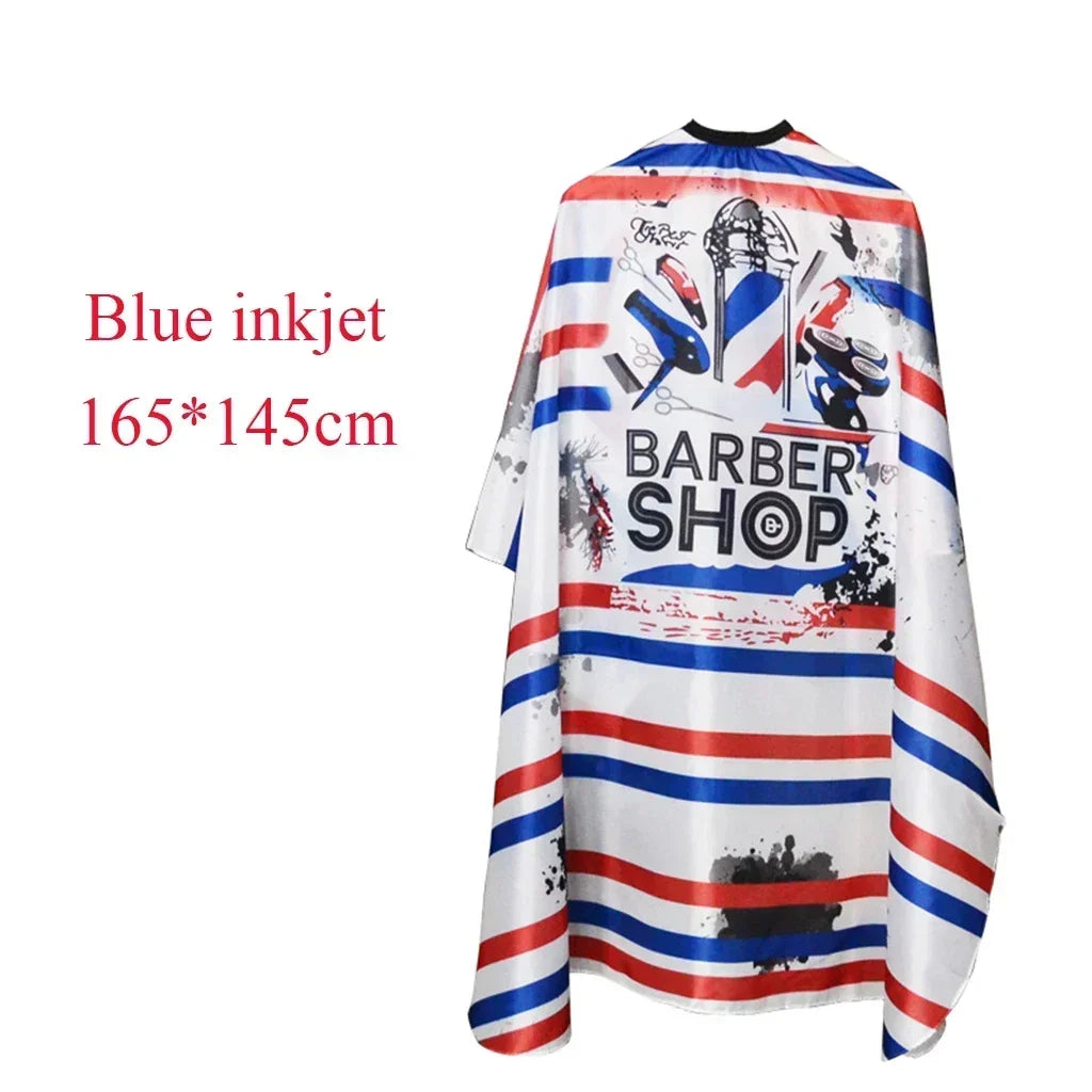 Hairdressing Coth Pattern Cutting Hair Waterproof Cloth Salon Barber Cape Professional Hair Stylist Retro Aprons Haircut Cape Peaceful Pleasures Health and Wellness Blue inkjet