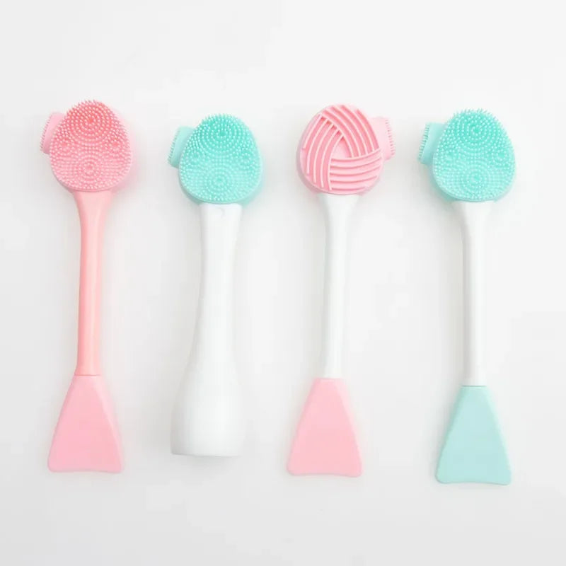 Silicone Facial Cleansing Brush & Mask Spatula | Multi-Head
