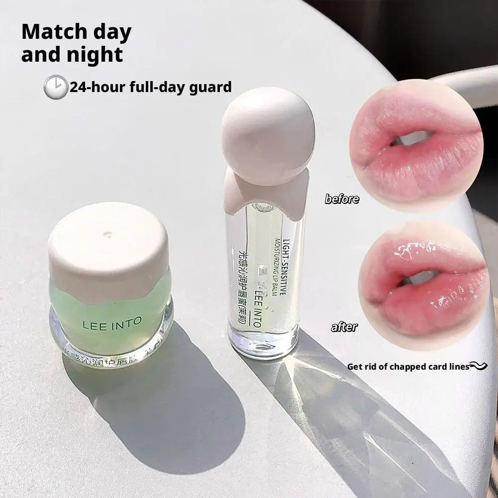 Hydrating Lip Glow Oil & Lip Mask Set – Glossy, Nourishing Fruit Lip Care Duo Peaceful Pleasures Health and Wellness
