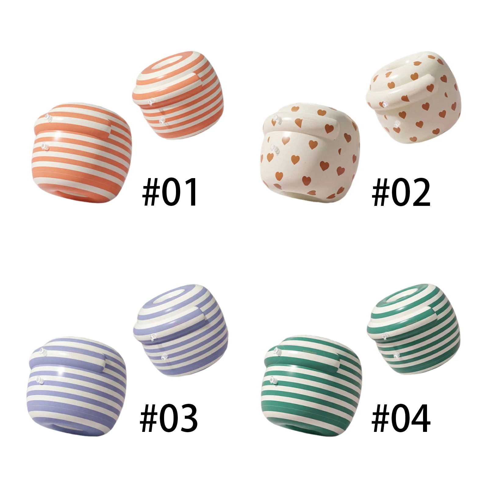 Toddler Floaties for Kids and Adults Inflatable Swimming Arm Bands Striped Pool Floats Sleeves for Toddlers Kids 3-5-6-12 Years Peaceful Pleasures Health and Wellness