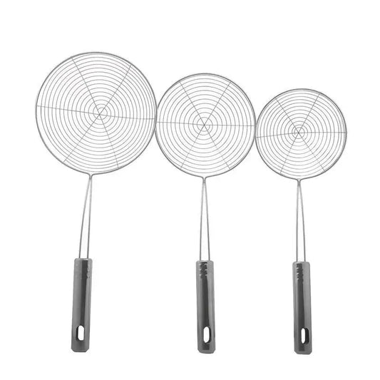 Colander Oil Fried Filter Large Long Handle Mesh Hot Pot Colander Noodle Strainer Skimmer Spoon Kitchen Household Accessories Peaceful Pleasures Health and Wellness