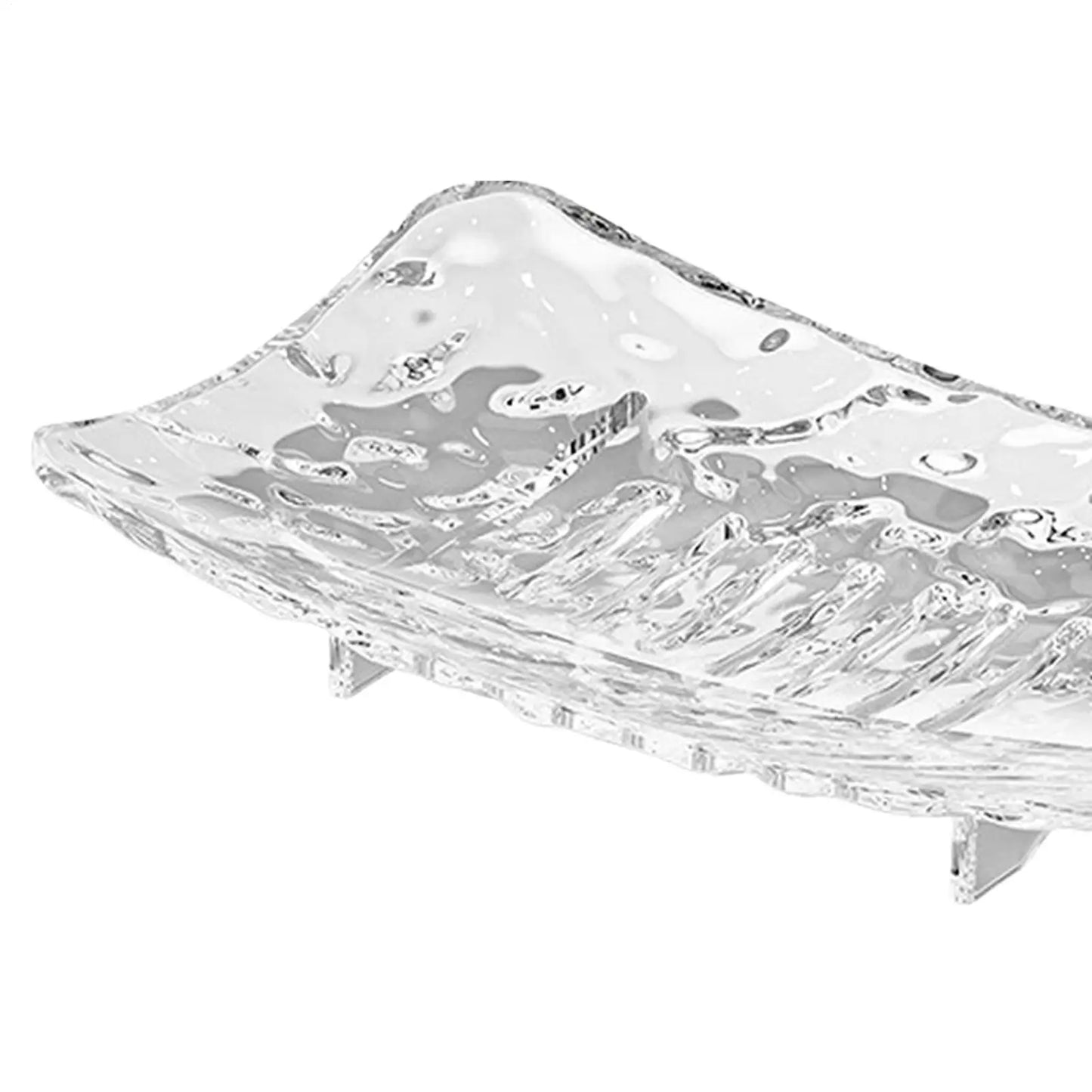 Clear Plastic Soap Dish with Drain Holes | S & L Sizes