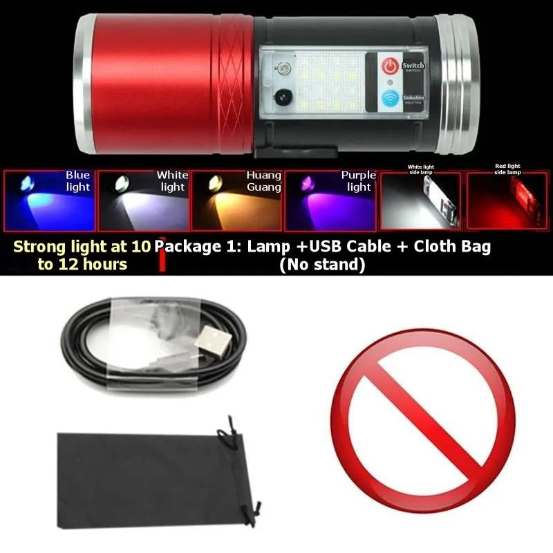 A36T-Aluminum Alloy Durable LED Flashlight With USB Rechargeable-High-Power Multi-Purpose Peaceful Pleasures Health and Wellness