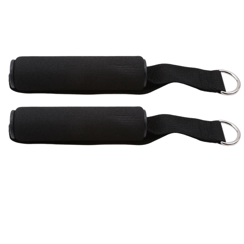 Gym Resistance Bands Handles Anti-slip Grip Strong Nylon Webbing Fitness Heavy Duty Cable Machine Workout Equipment Peaceful Pleasures Health and Wellness