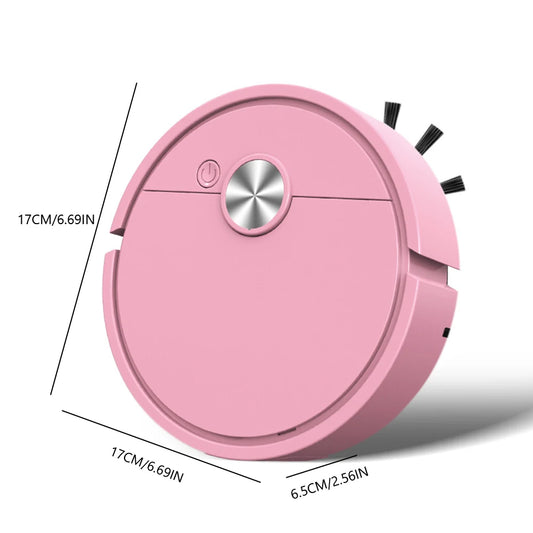 3 in 1 Robot Vacuum Rechargeable Sweeping Machine Strong Suction Compact Cleaning Machine for Pet Hair Stubborn Dirt Peaceful Pleasures Health and Wellness