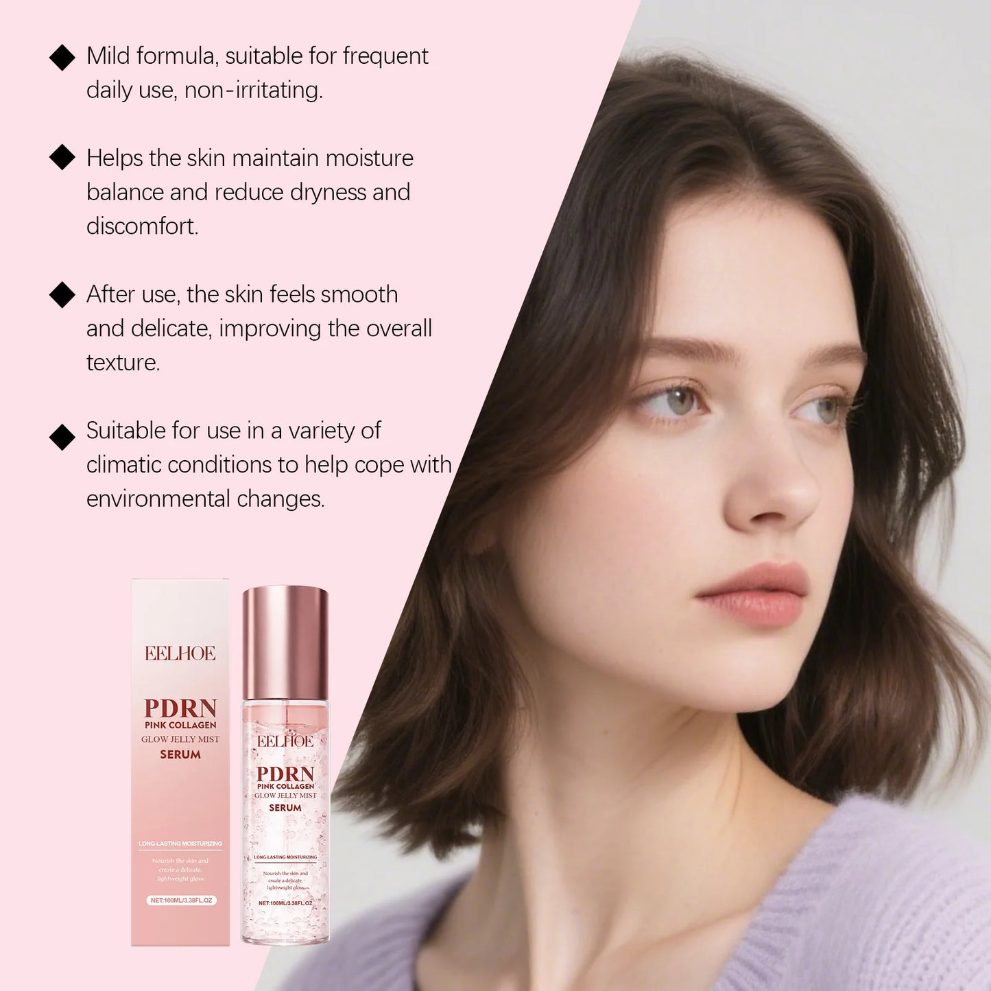 Collagen Jelly Mist Serum Spray – Hydrating & Brightening