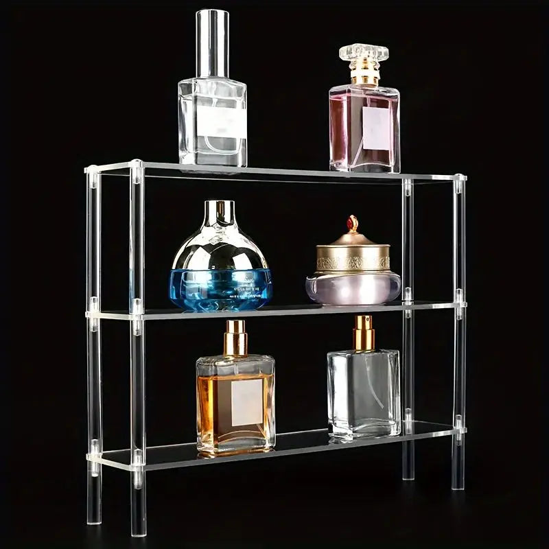 Clear Acrylic Display Stand Riser Rack – Figures, Perfume & Cupcake