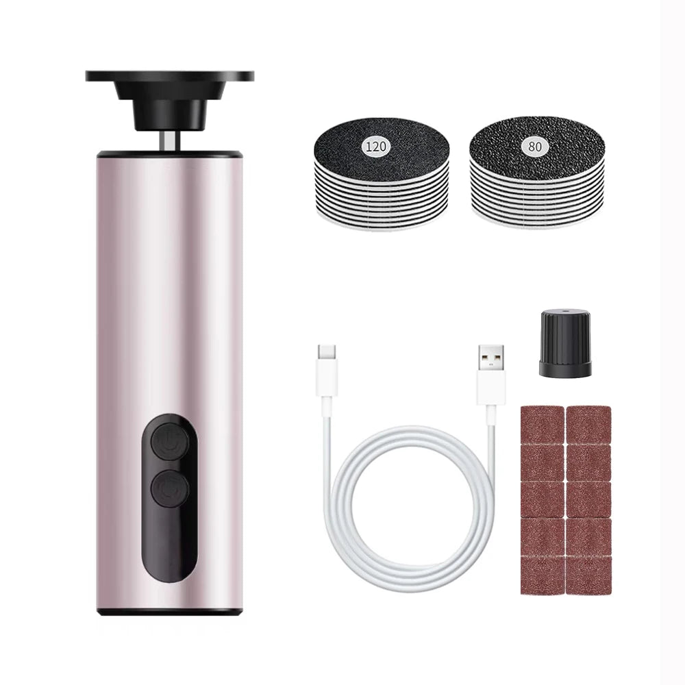 Electric Callus Remover Foot Exfoliation Sander Electric Foot Grinder for Feet Heel File Pedicure Machine Foot Dead Skin Remover Peaceful Pleasures Health and Wellness Pink