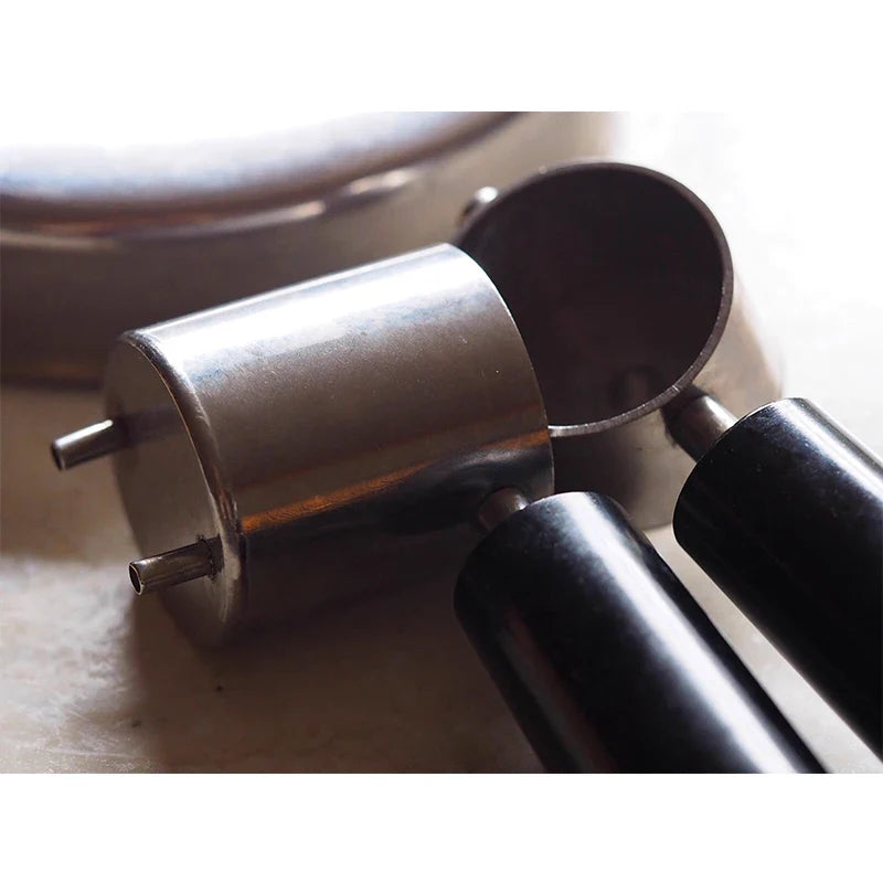 Stainless Steel Stovetop Espresso Maker – Wood Handle, 30–300ml