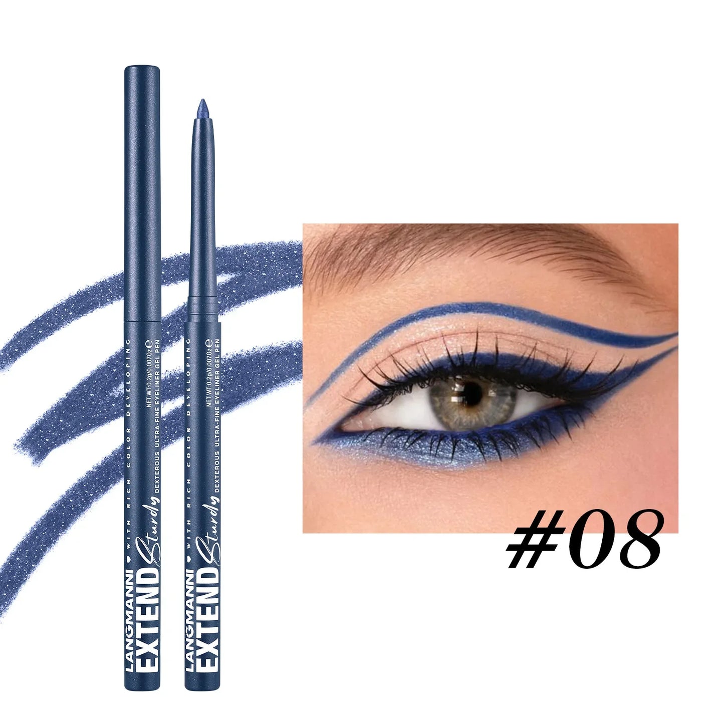 2-in-1 Waterproof Eyeliner & Eye Shadow Pencil | 12 Colors