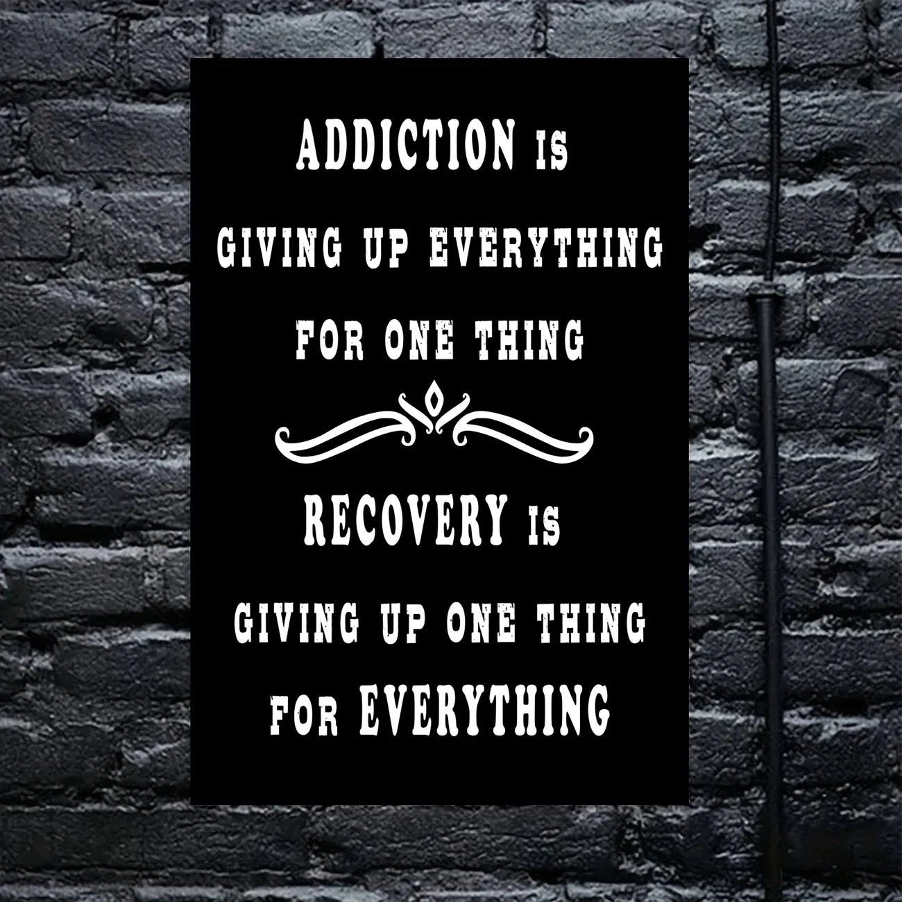 Recovery Motivational Canvas Wall Art Print | Home Decor