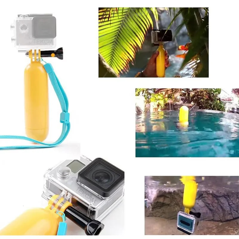 for GoPro Hero 11 10 9 8 DJI Insta360 Accessories Yellow Buoyancy Floating Holder NON-Slip HandleFor Go Pro Accessories Peaceful Pleasures Health and Wellness
