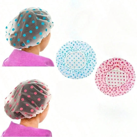 Reusable Waterproof Shower Cap | Plastic Spa Shower Cap Shower Cap Peaceful Pleasures Health and Wellness Default Title