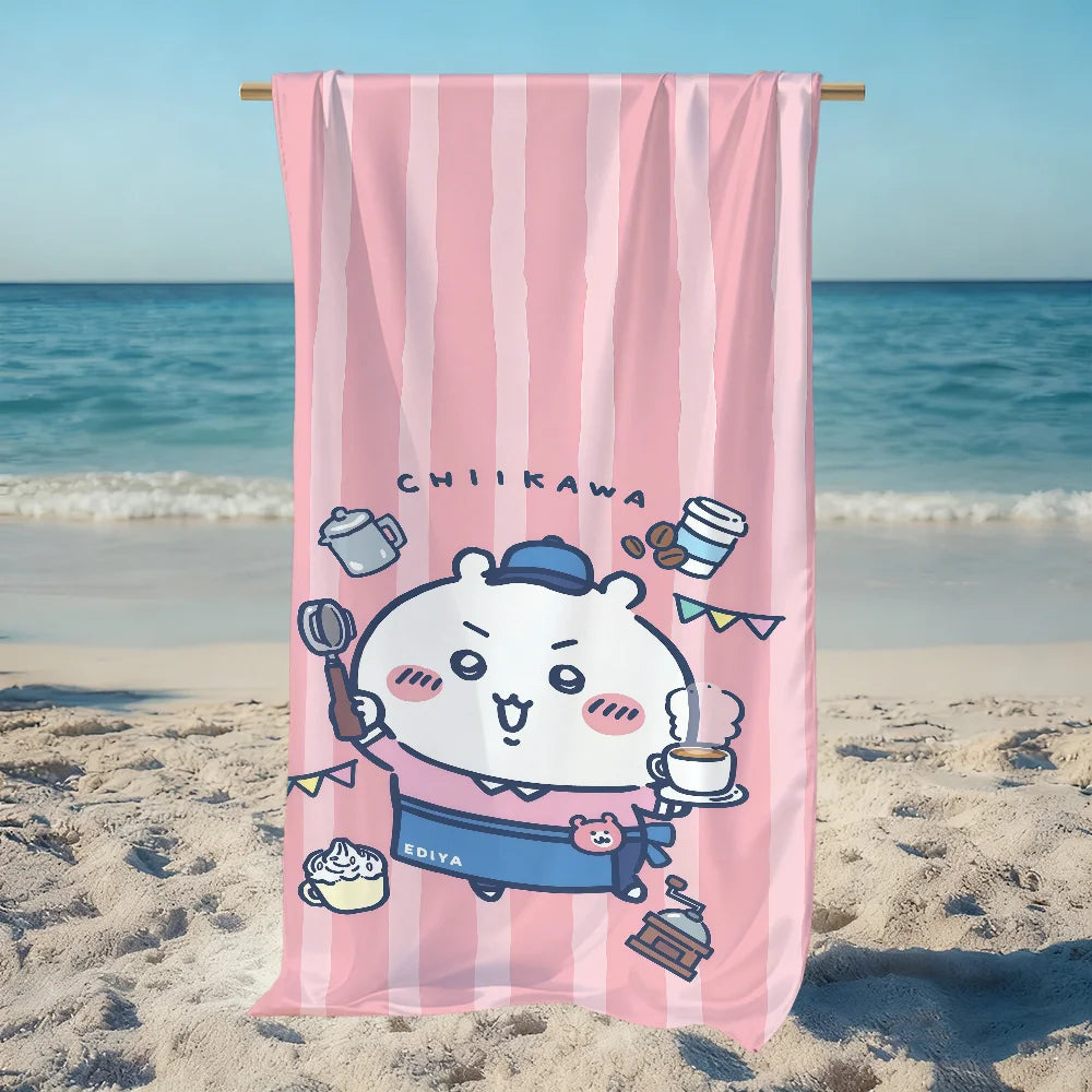 Chiikawa Quick-Dry Beach Towel | Soft, Cute & Multi-Use