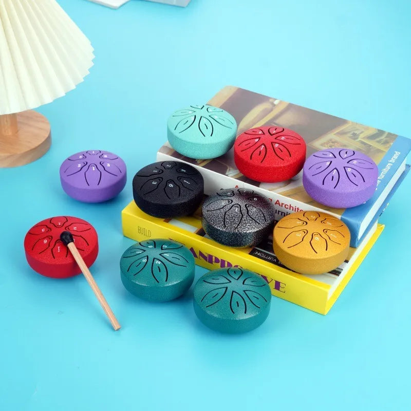Steel Tongue Drum Portable Rain Hand Pan Percussion Musical