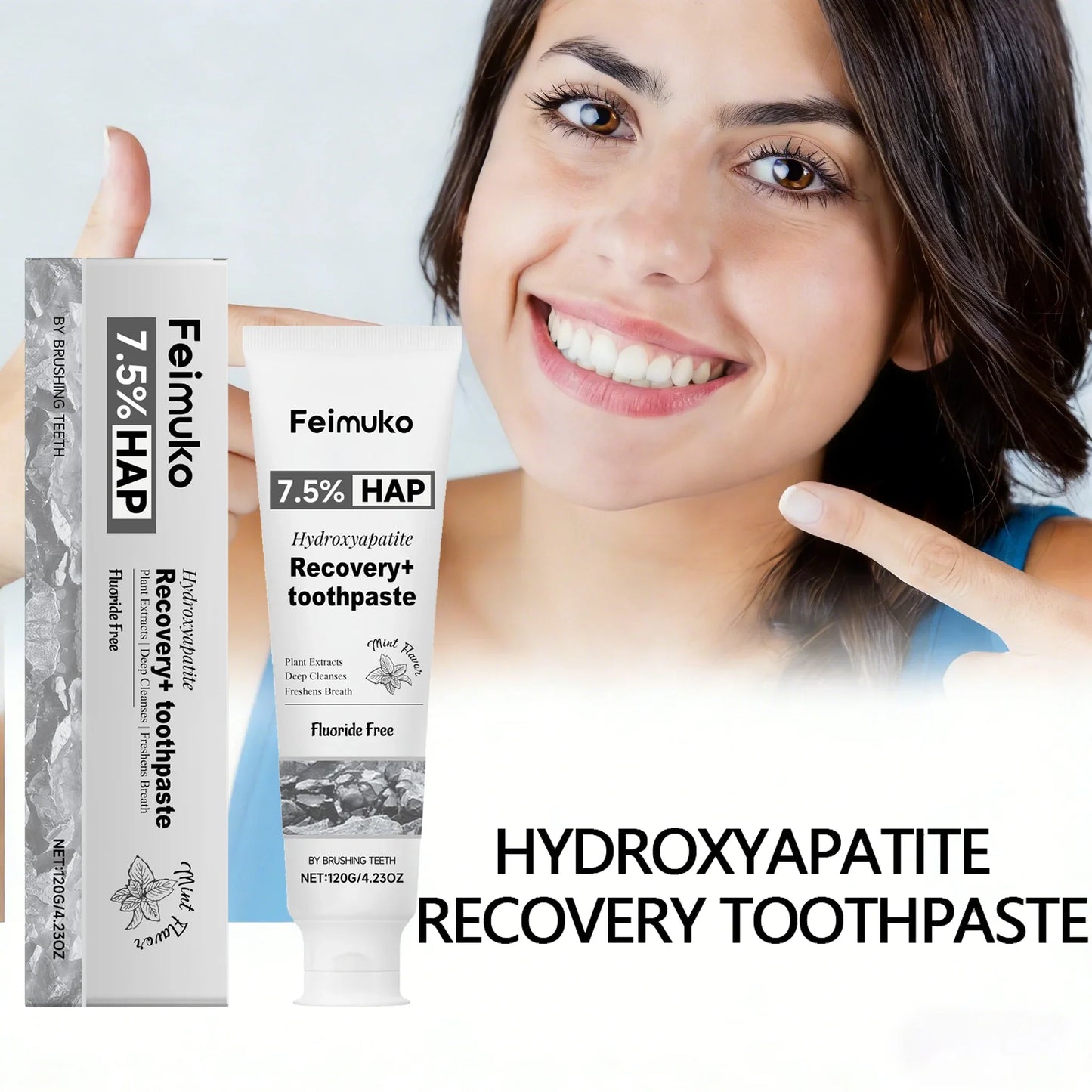 FEIMUKO Hydroxyapatite Toothpaste – Whitening & Enamel Repair