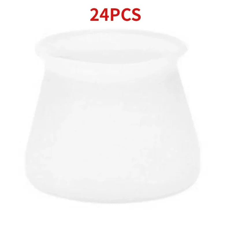 Chair Chair Foot Cover Leg Rubber Pads Table Legs for Furniture Covers Feet Protections Floor Protector Dust Jackets Pad Items Peaceful Pleasures Health and Wellness 24Pcs white