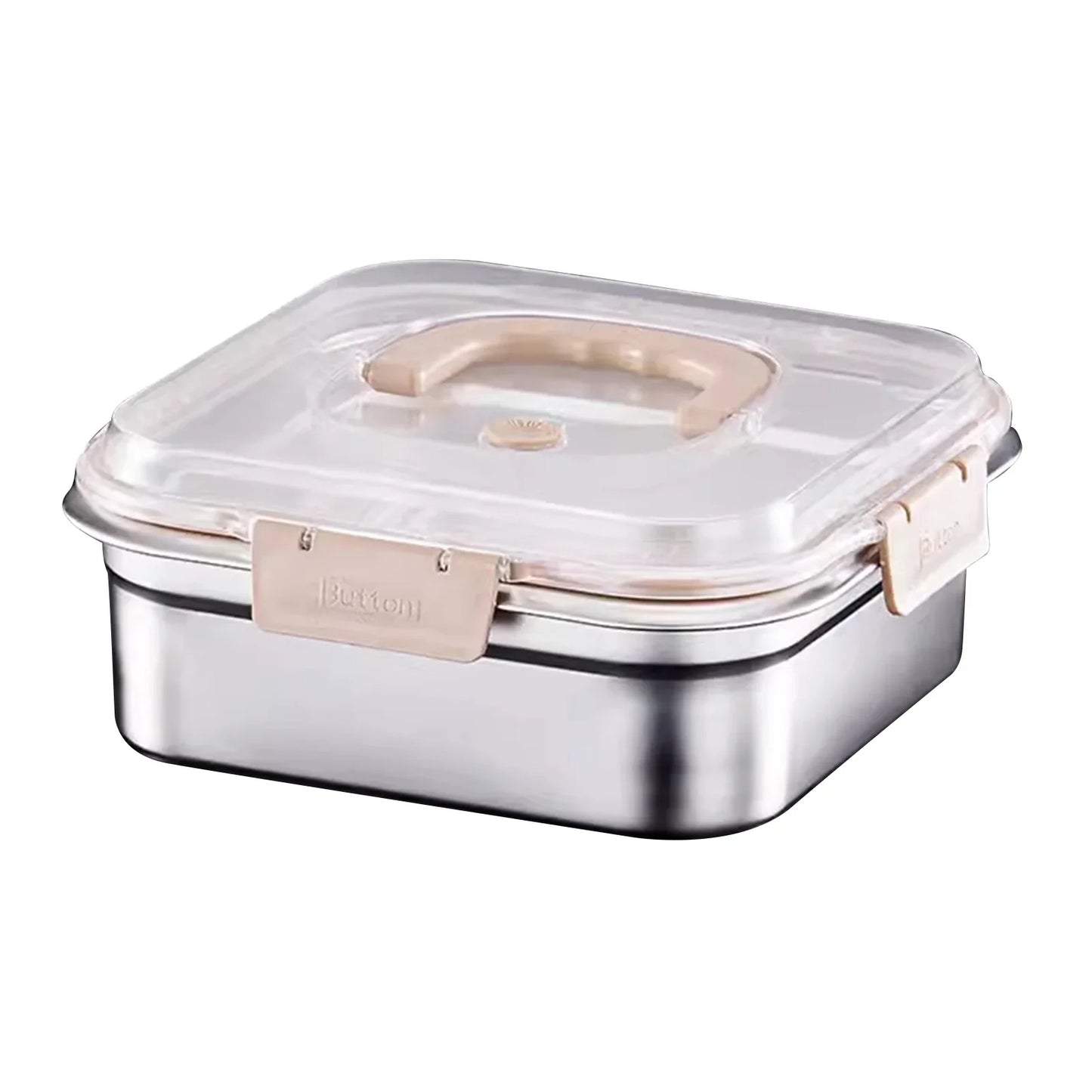 Stainless Steel Leak-Proof Food Storage Box with Handle