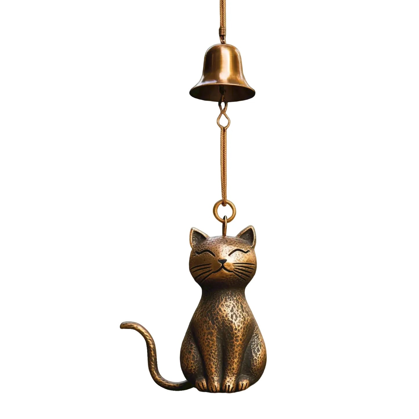 Metal Cat Wind Chime – Outdoor Garden Décor Gift for Cat Lovers