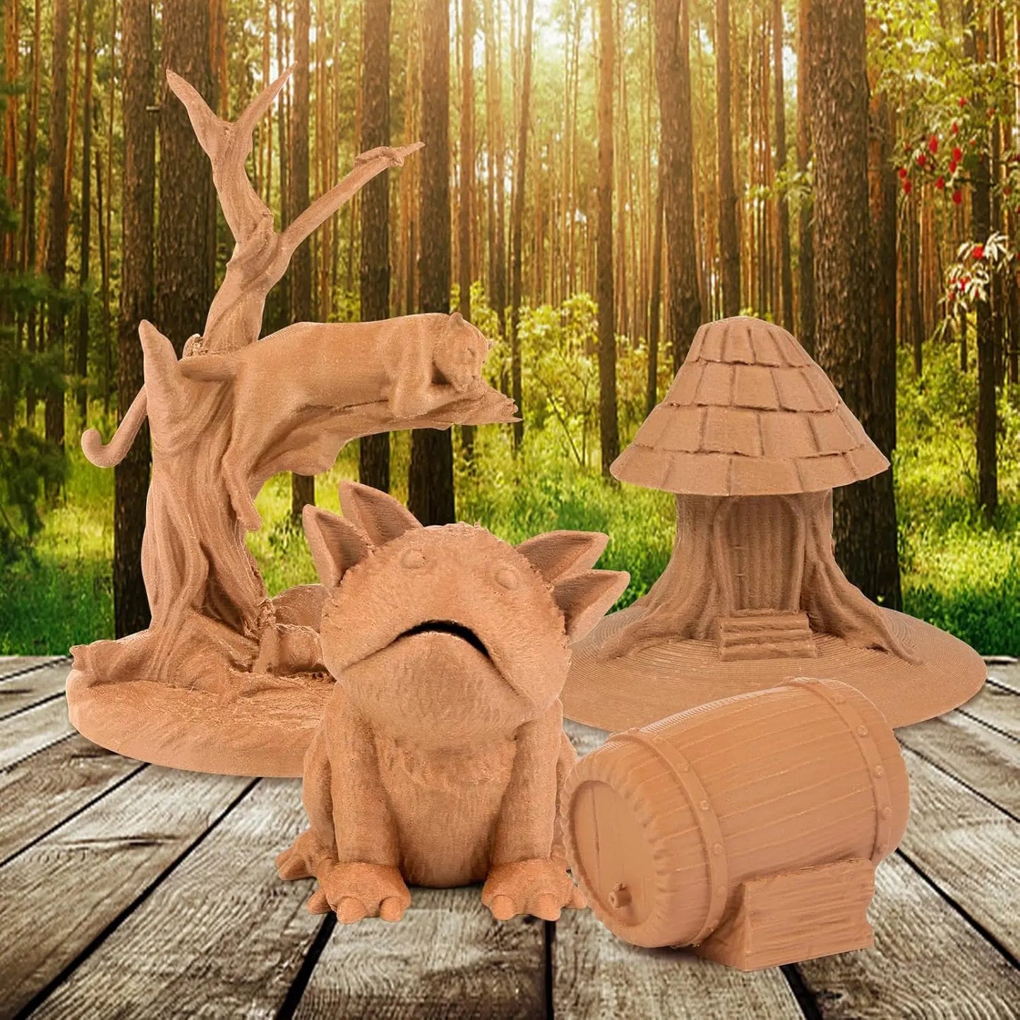 PLA+ Wood Filament 1.75mm ±0.02mm | 250g–1000g Spool