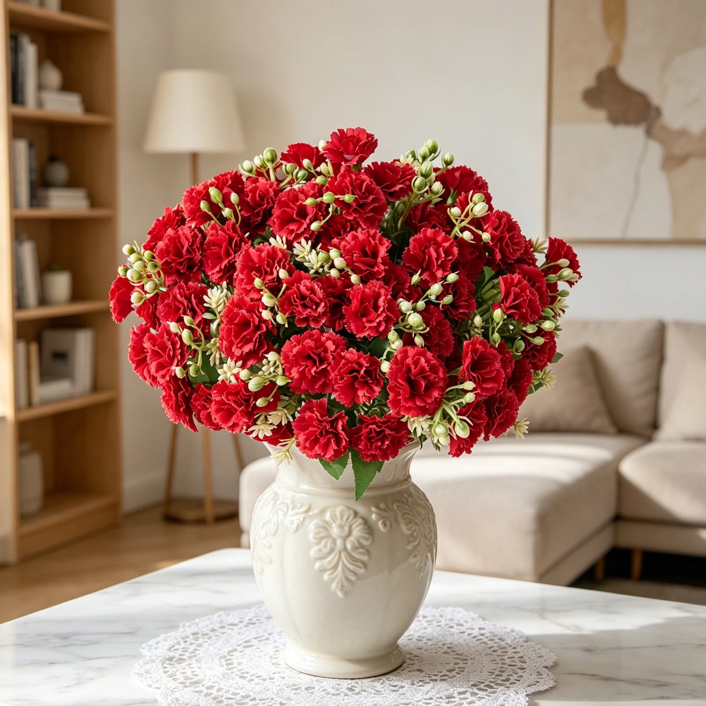 Silk Carnation Artificial Flowers – Wedding & Home Decor
